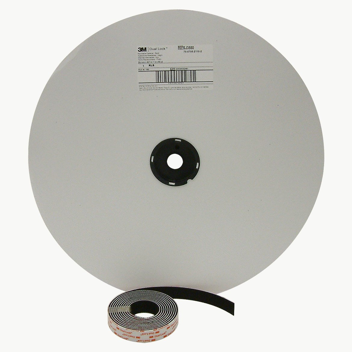 3M VHB Scotch SJ3550 Dual Lock 250 Reclosable Fastener: 1" x 10 ft., black - Image 5