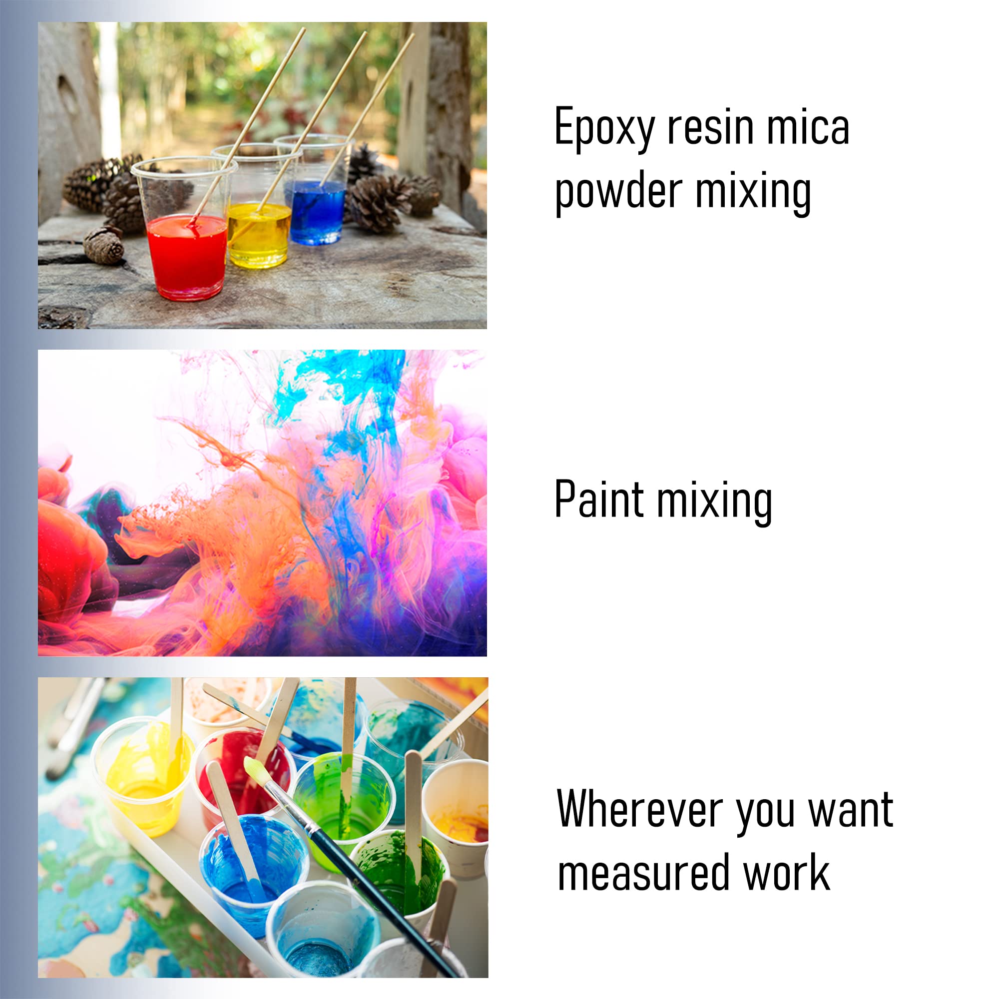 CANOPUS 12-oz Paint Mixing Cups, Pack of 12 Cups with 3 Lids, Reusable and Solvent-Resistant Clear Plastic Containers for Paint, Epoxy, Resin, Oil, and Thinner - Image 6