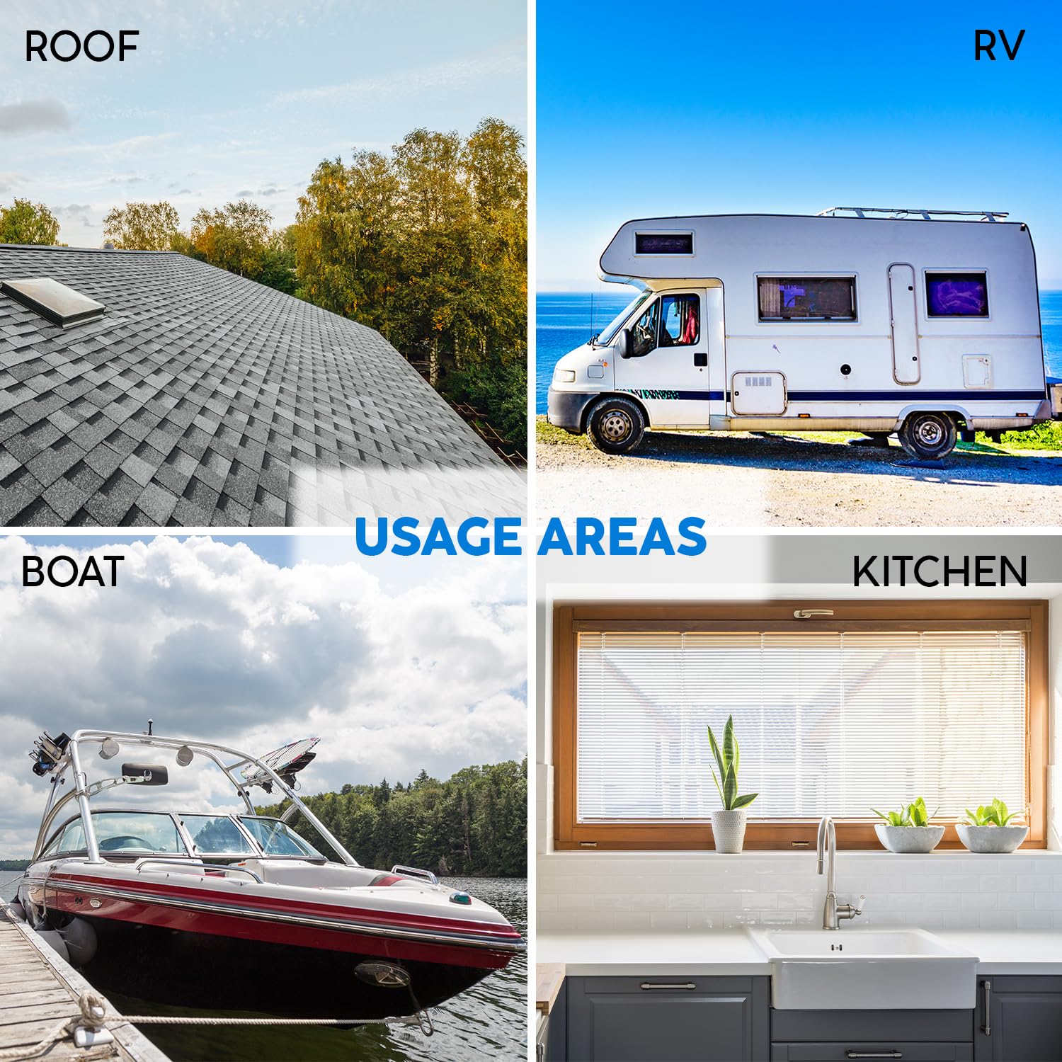 CANOPUS Butyl Seal Tape, Black, 1/8-in x 3/4-in x 30-ft, Heavy Duty, Waterproof Sealant Putty Tape, Rubber Tape to Seal RV, Boat, Home Pipes and Car Windows Leaks - Image 4