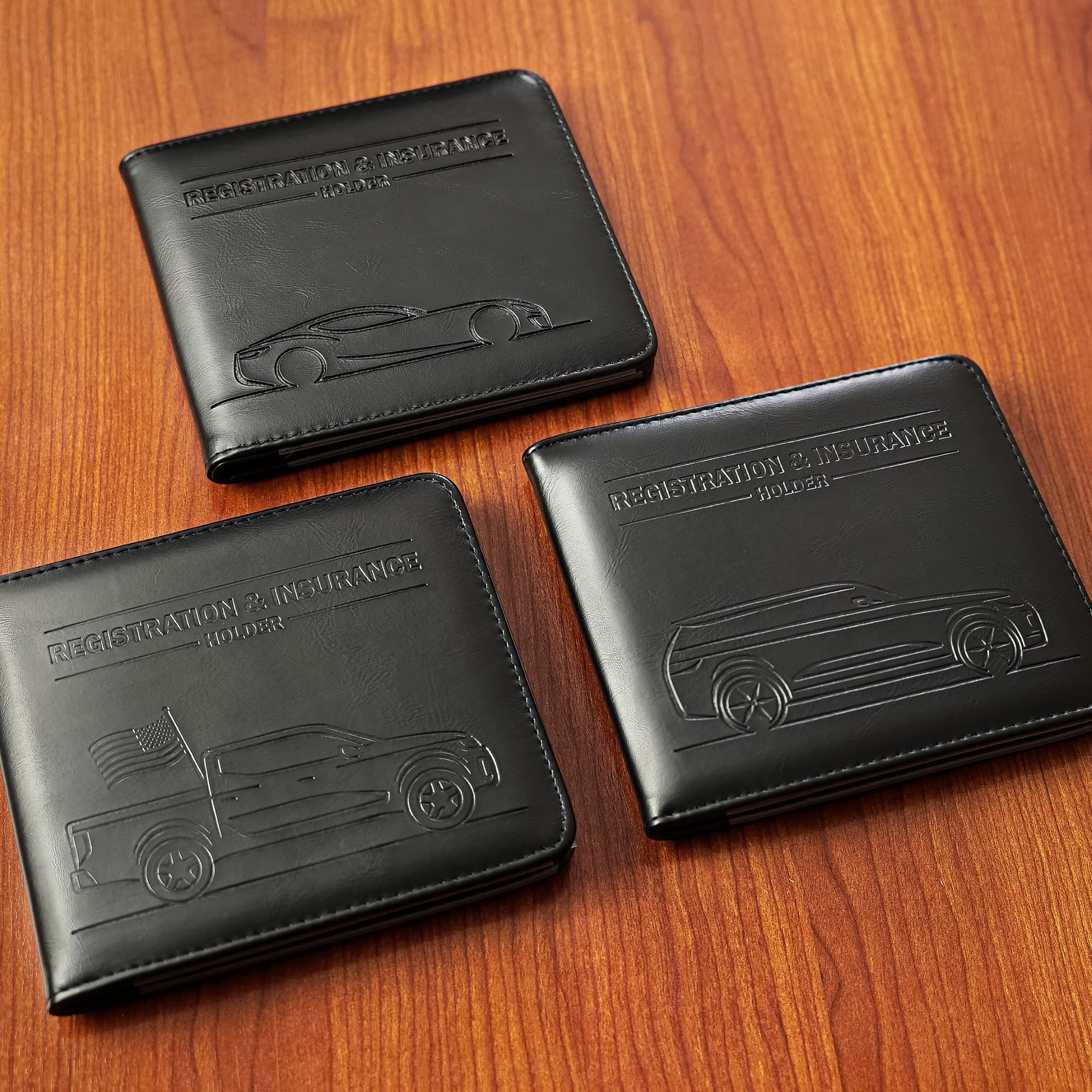 CANOPUS Car Registration and Insurance Holder, Magnetic Closure, Embossed Card Document Holder, Vehicle Glove Box Organizer, Wallet for Auto, SUV, Motorcycle, Truck, Waterproof, SUV Model - Image 8