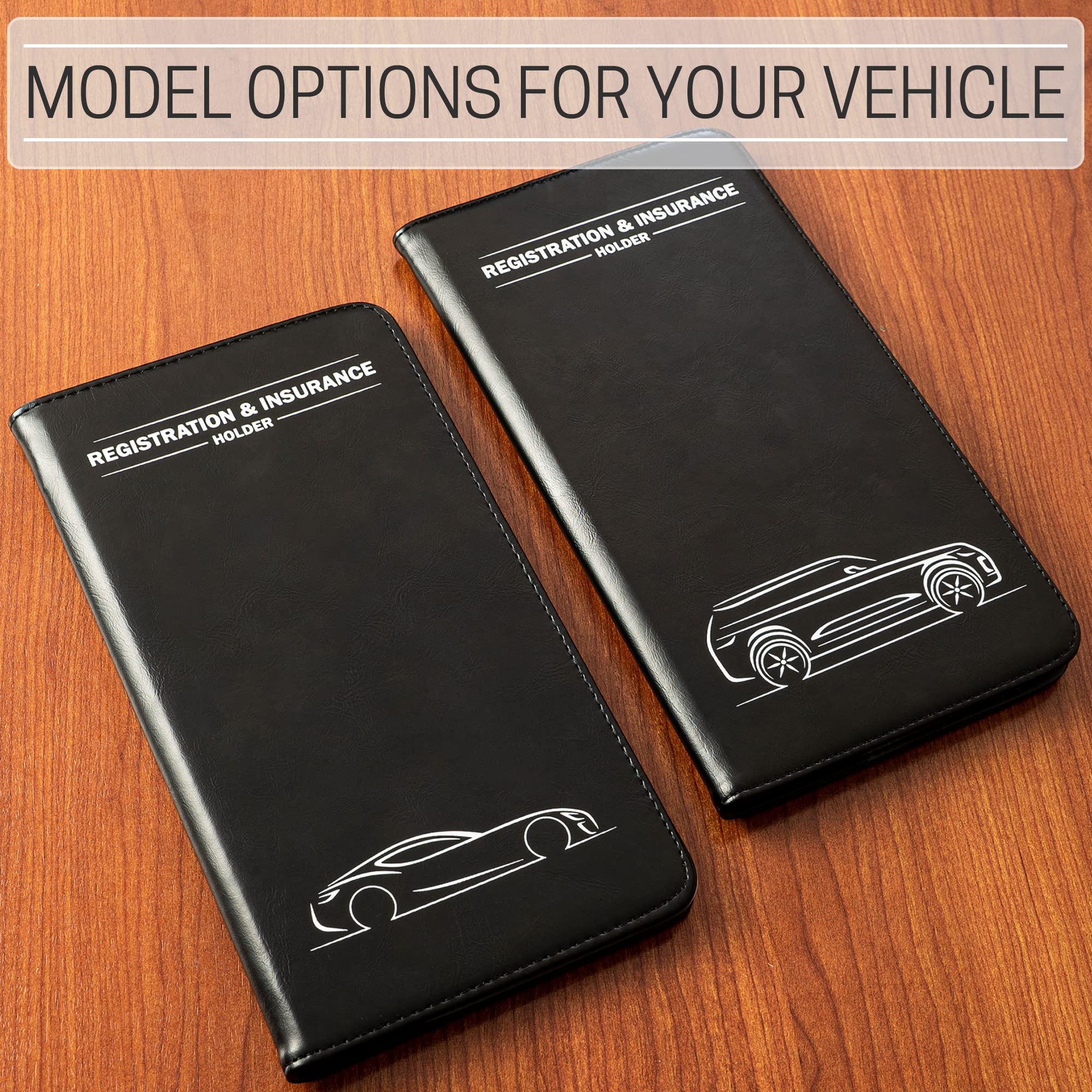 CANOPUS Car Registration & Insurance Holder, Vehicle Glove Box Organizer and Document Holder, Wallet for Auto - Includes 2 Sets of EZ Pass Strips, SUV - Image 7