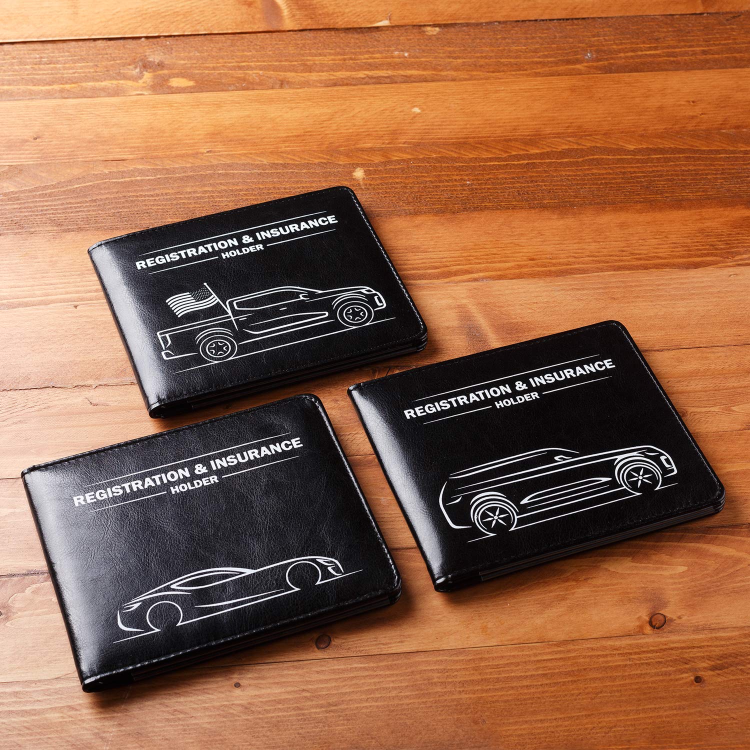 CANOPUS Car Registration & Insurance Holder with Magnetic Closure, Vehicle Document Organizer, Auto Glove Box Wallet, Includes 2 EZ Pass Strip Sets – Truck - Image 7