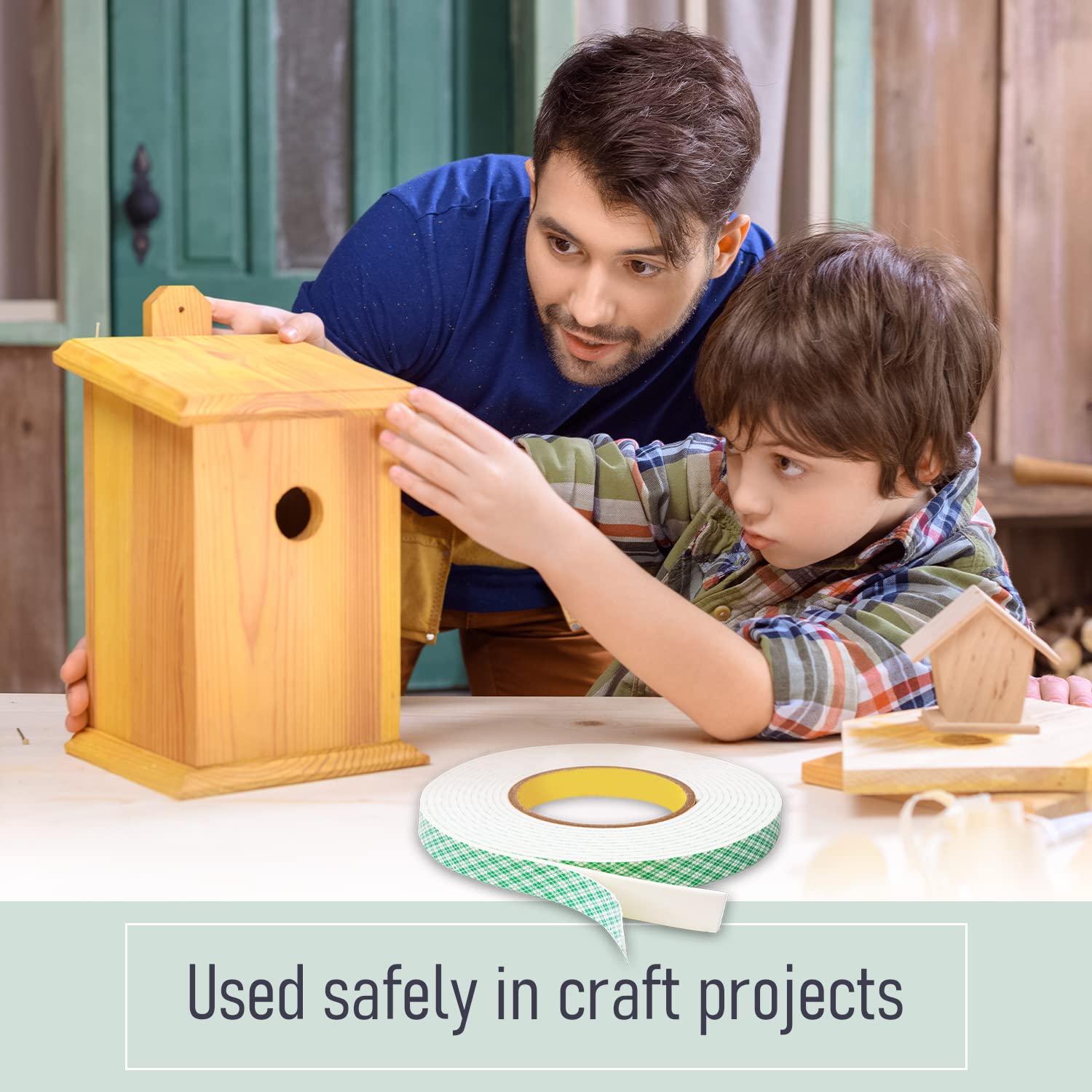 CANOPUS Double Sided Foam Tape for Craft and Card Making Projects, Heavy Duty Adhesive Mounting Tape 4016 (0.5in x 36yd) - Image 5