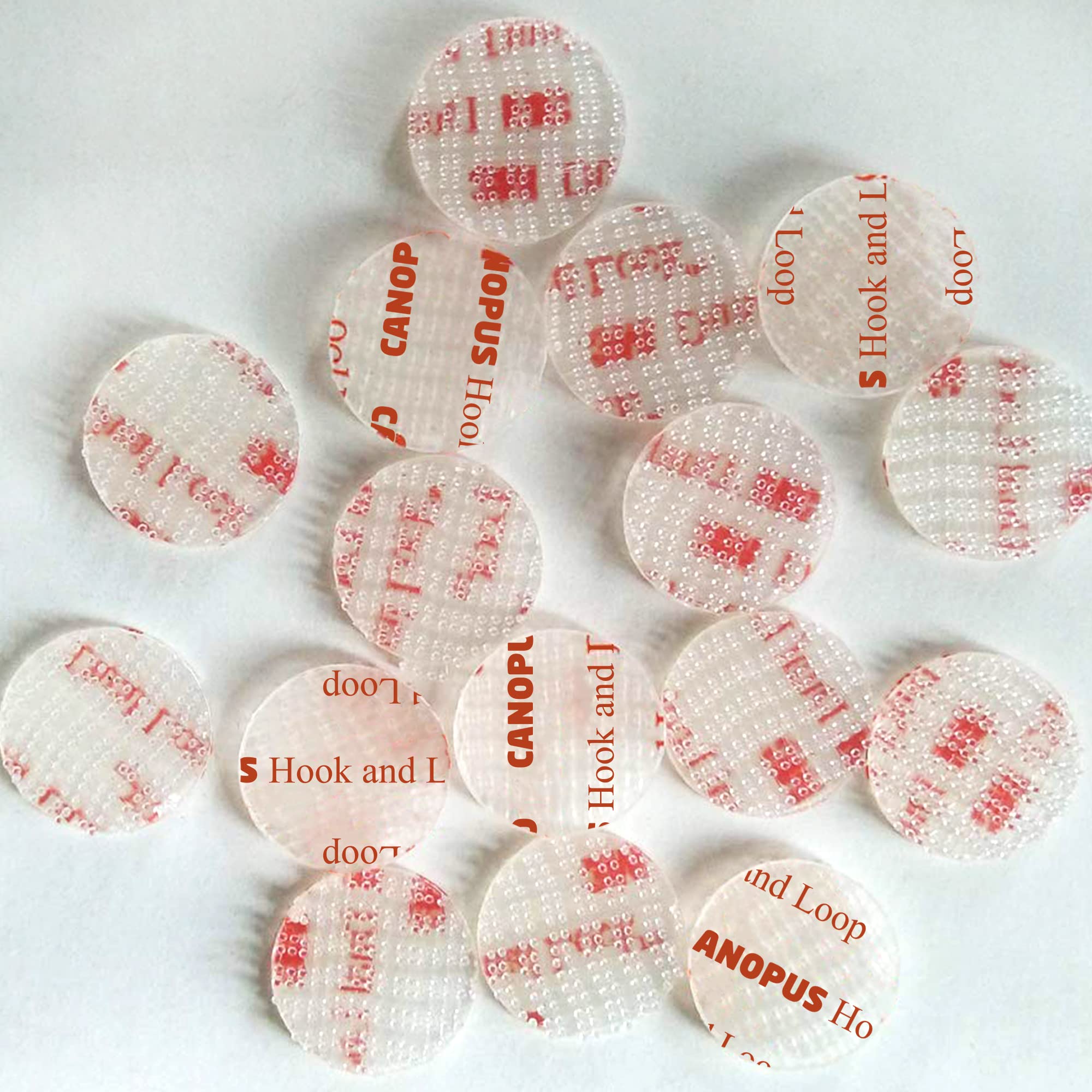 CANOPUS Double Sided Hook and Loop Tape, Reclosable Fastener, SJ3560, Heavy Duty Mounting Tape, Clear 16-PCs 1 in Diameter Circle Pack, with Box Cutter (1PC) & Razor Replacement (2PCs) Made in USA - Image 4