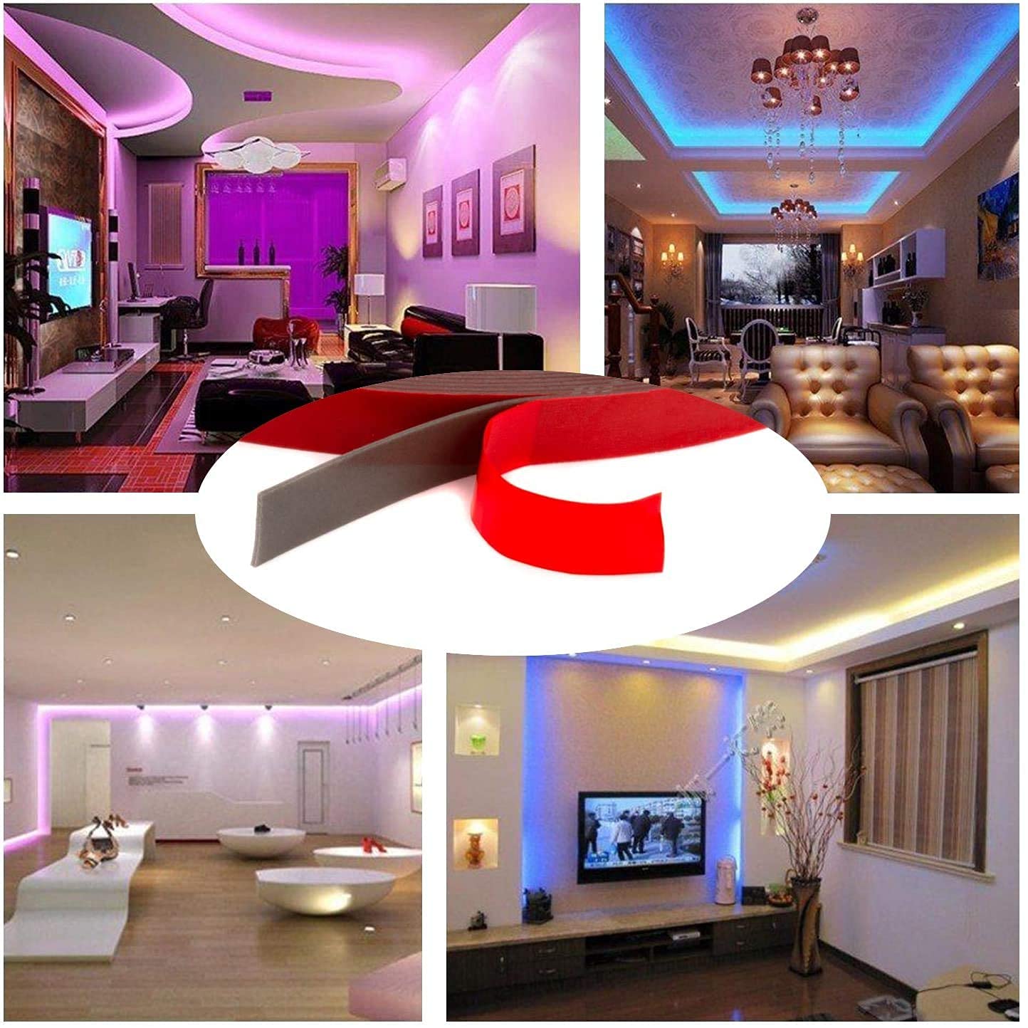 CANOPUS Double Sided Tape, Heavy Duty Adhesive Tape, LED Mounting Tape, Waterproof Foam Tape, 0.4in x 32ft, Suitable for LED Strip Lights, Indoor/Outdoor Craft, Home & Office Projects - Image 9