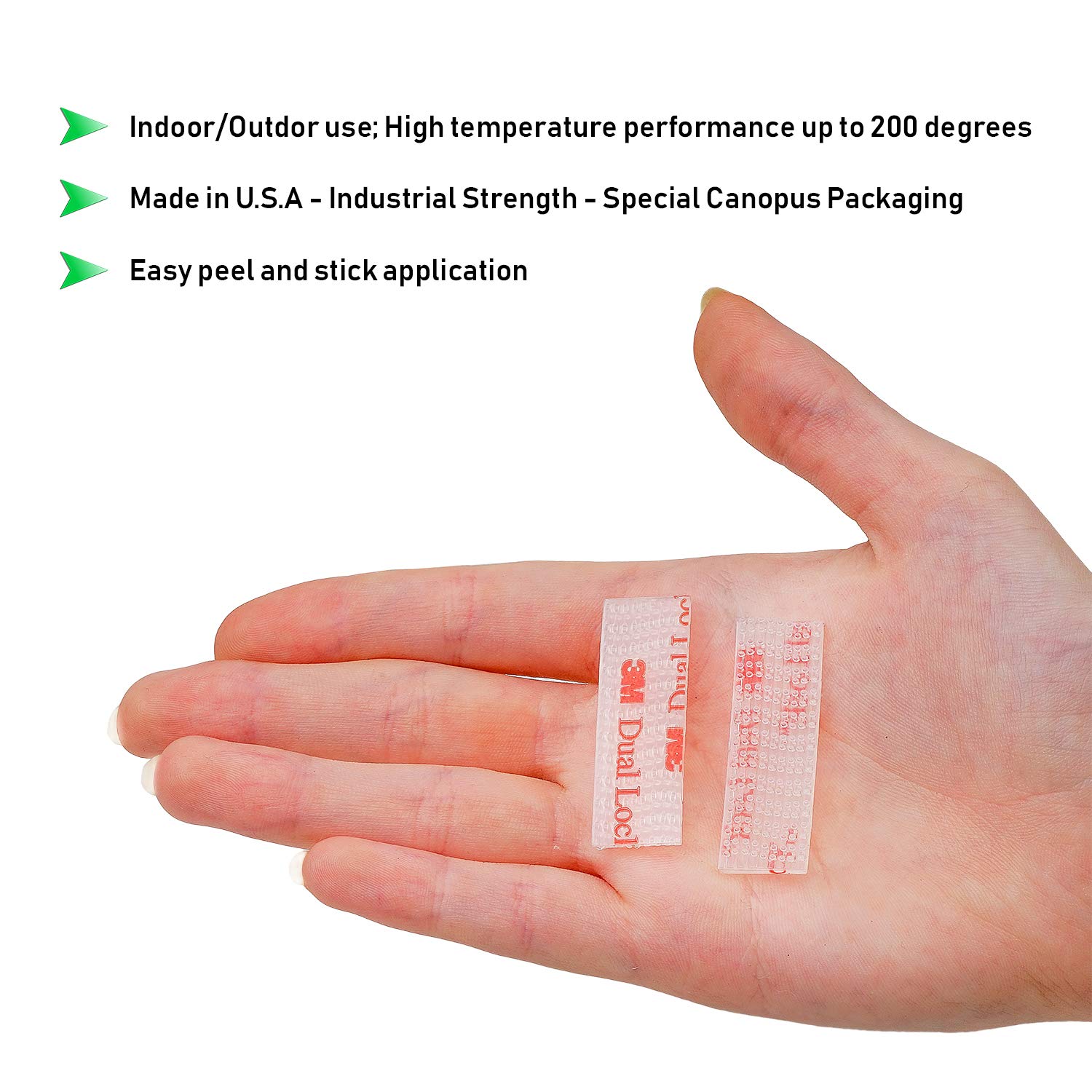 CANOPUS EZ Pass/I-Pass/SunPass Mounting Strips: Dual Lock Tape, Ezpass Tag Holder, Reclosable Fastener, Adhesive Peel-and-Stick Strips (4 Sets - 8 Pcs) with Cleaning Prep Pad (2 Pcs) - Image 5