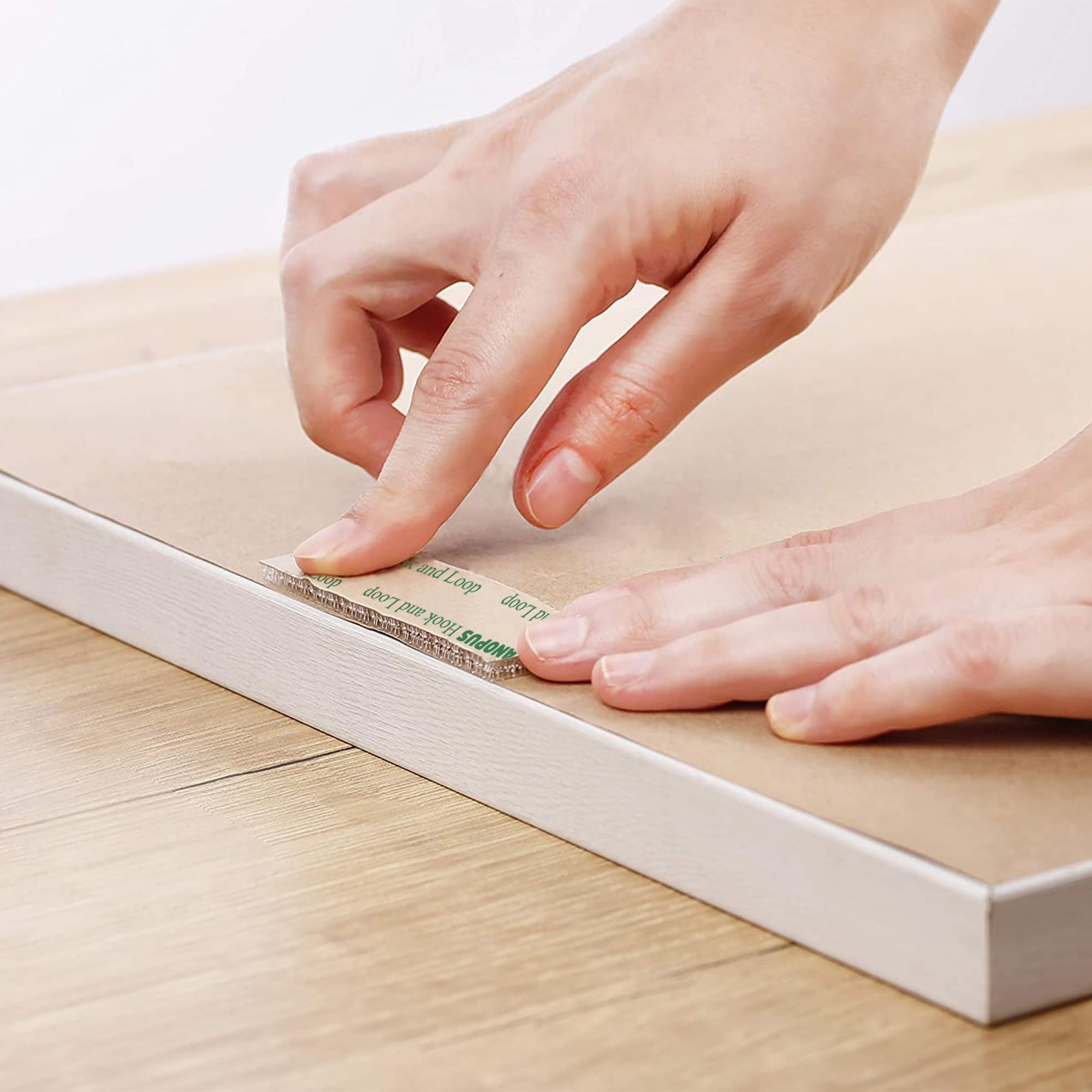 CANOPUS Hook and Loop Reclosable Fastener, 1/2 in x 6 ft, Clear Lock Tape for Hanging Pictures, Jewelry Organizer, Remotes, Tools, Crafts, Low Profile, SJ4570, Made in USA - Image 6