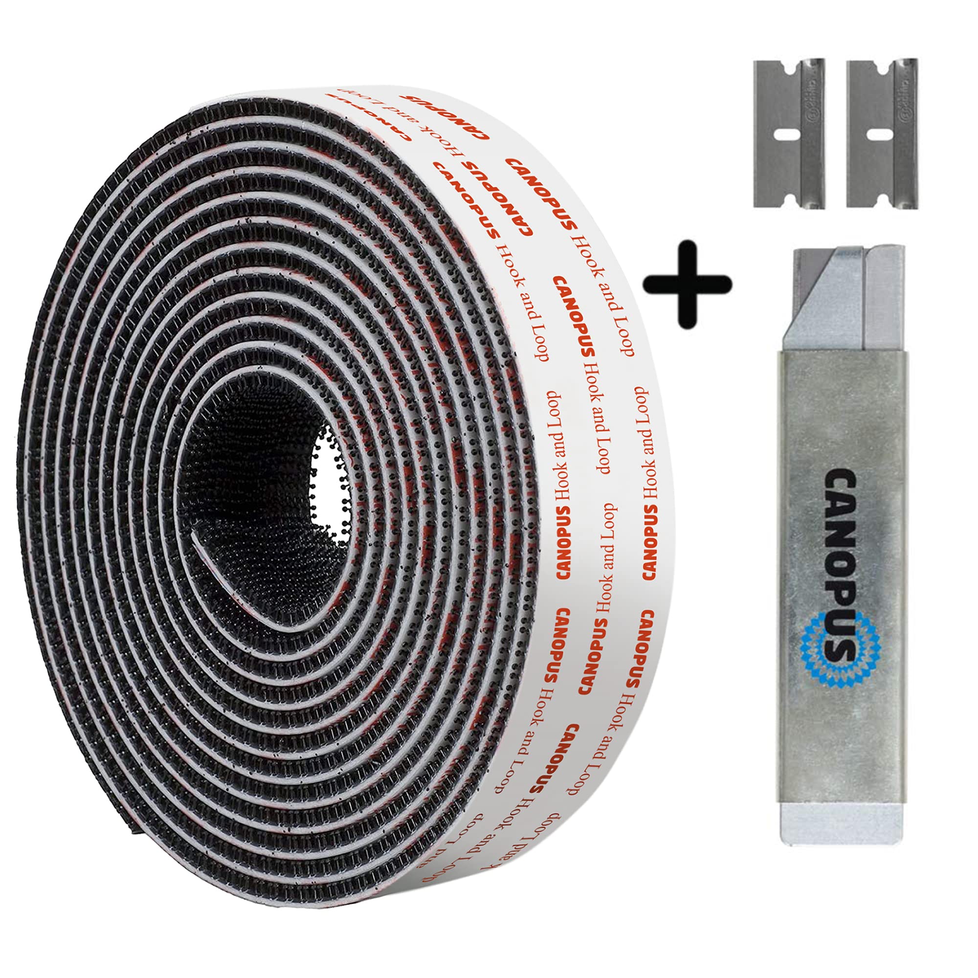 CANOPUS Hook and Loop Reclosable Fastener, SJ3550 250 Black Lock Tape for Hanging Pictures, Signs and Displays, Remotes, Tools, Crafts, 0.5 in x 6 ft, Made in USA - Image 4