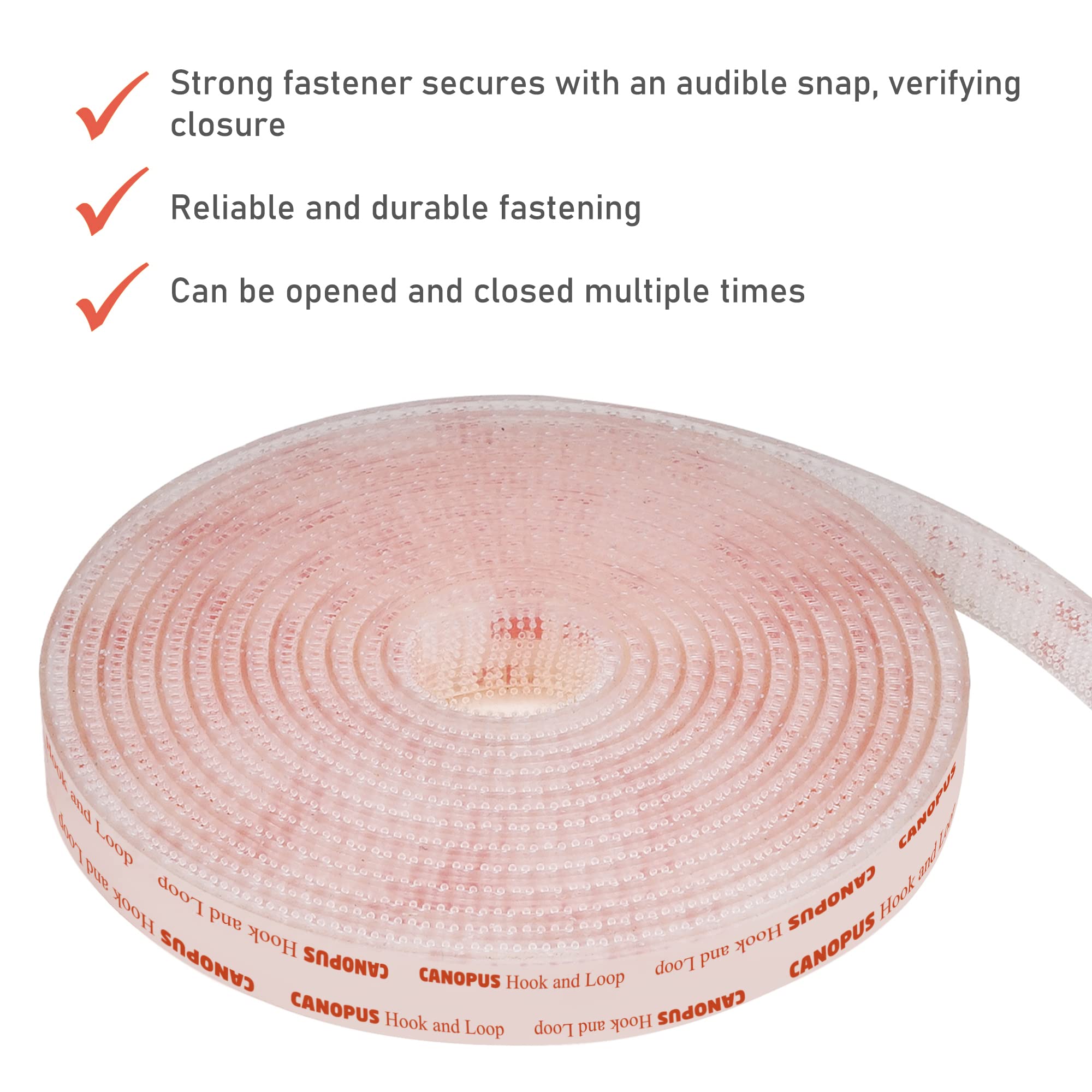 CANOPUS Picture Frame Hanging Strips, Very Strong, Nail and Screw-Free Heavy Duty Mounting Tape Roll, 0.5in x 6ft, Works Great Indoor/Outdoor for Metal, Glass, Wood, Acrylic Surface - Image 3