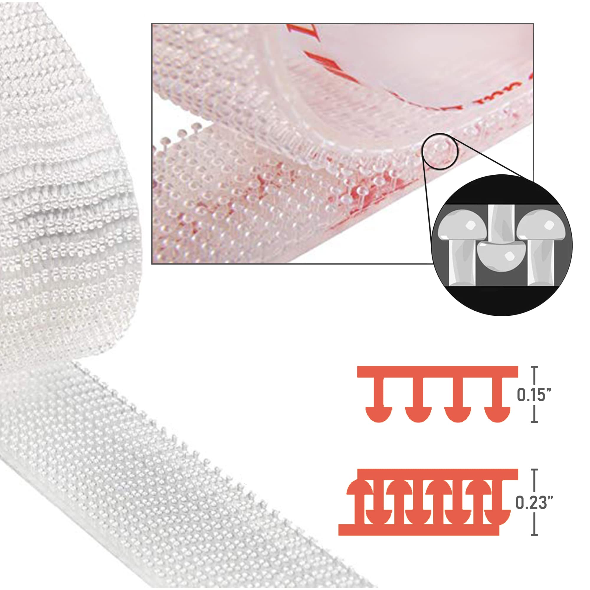 CANOPUS Picture Frame Hanging Strips, Very Strong, Nail and Screw-Free Heavy Duty Mounting Tape Roll, 0.5in x 6ft, Works Great Indoor/Outdoor for Metal, Glass, Wood, Acrylic Surface - Image 4