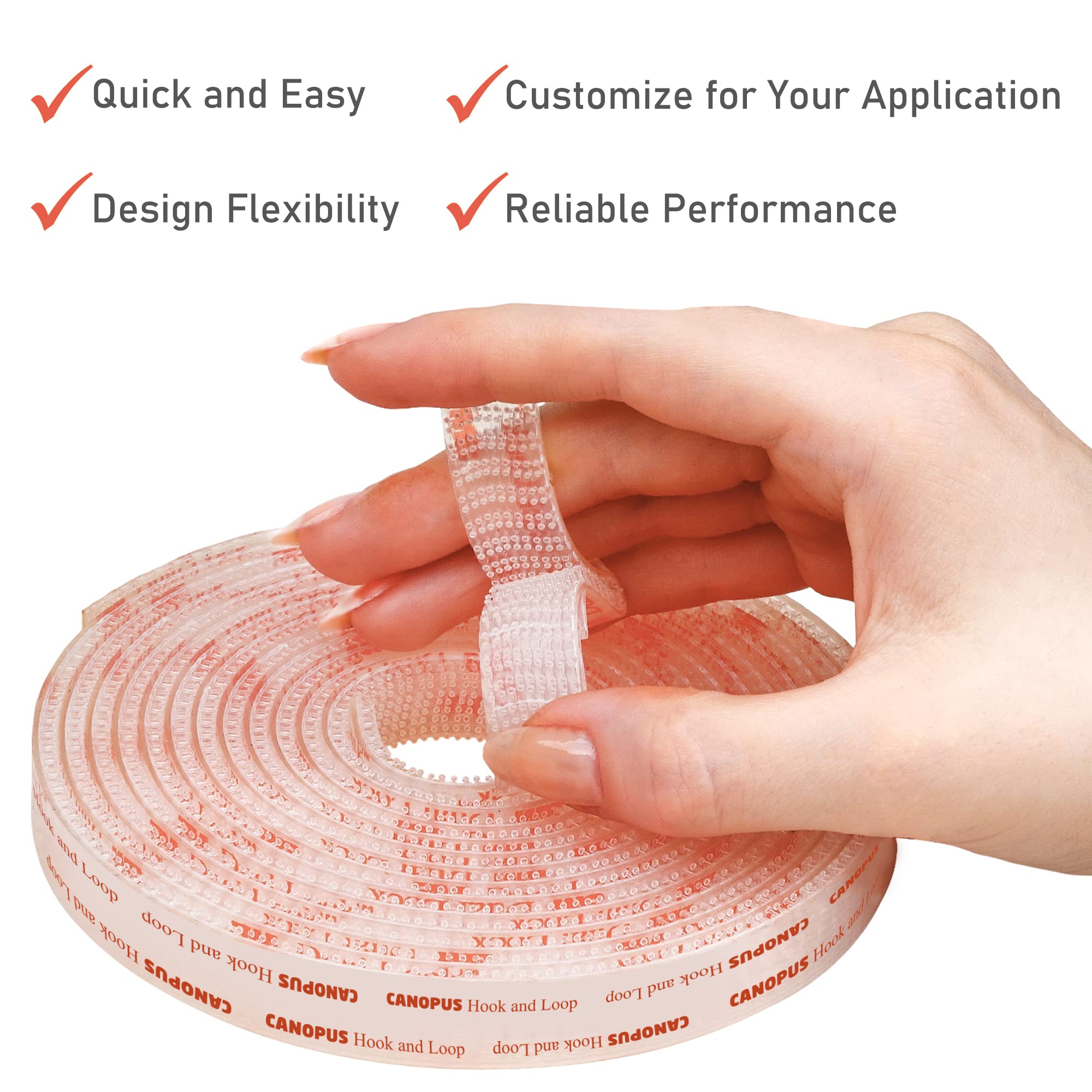 CANOPUS Picture Frame Hanging Strips, Very Strong, Nail and Screw-Free Heavy Duty Mounting Tape Roll, 0.5in x 6ft, Works Great Indoor/Outdoor for Metal, Glass, Wood, Acrylic Surface - Image 5