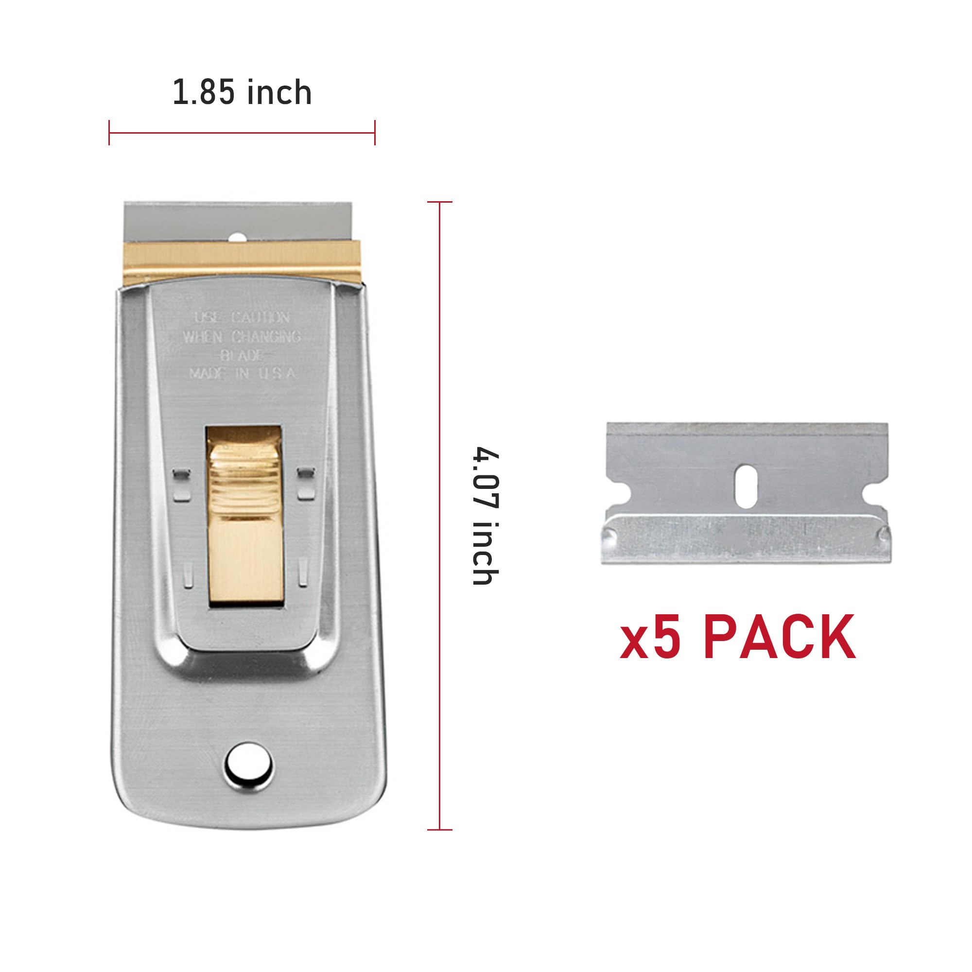 CANOPUS Razor Blade Scraper Tool, Razor Blade Holder, Window Scraper with Razor Blades, Scraper for Glass, Oven, and Cooktop, Sticker Remover Tool, Windshield Scraper - Image 5