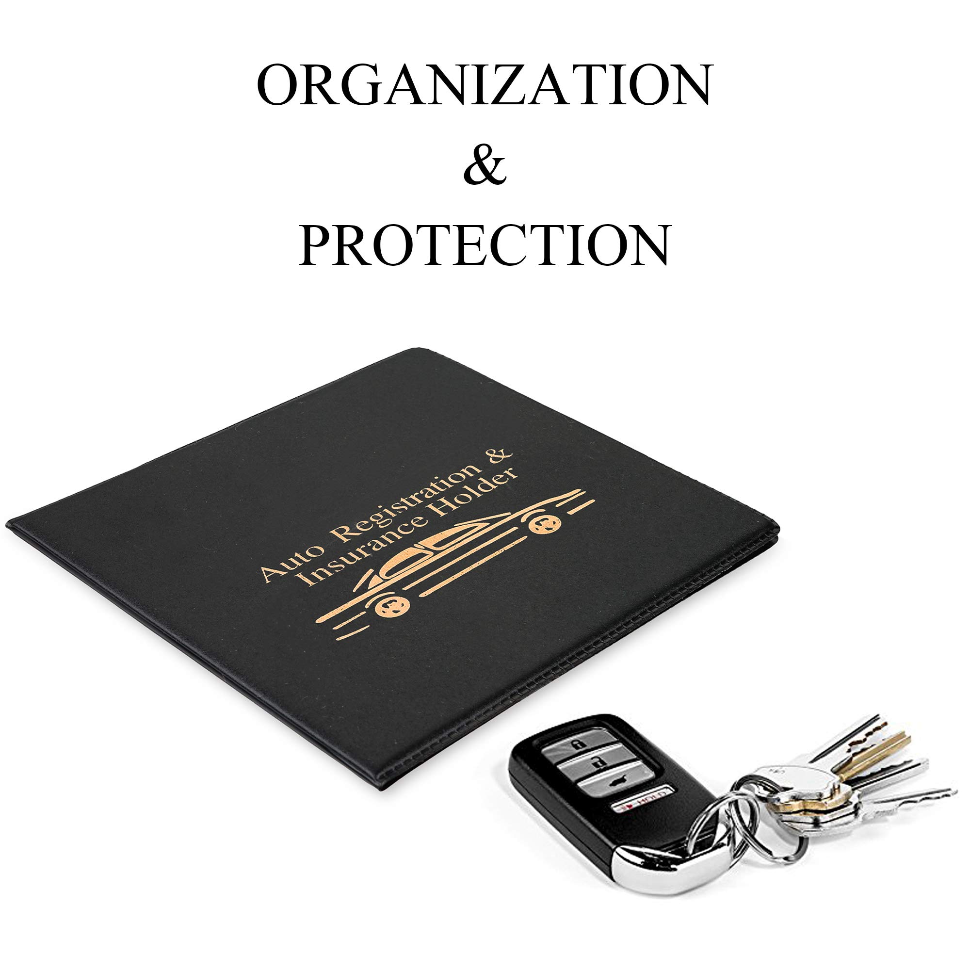 CANOPUS Registration and Insurance Card Holder, Car Document Holder, Wallet for Auto, Trailer, Truck - 2 Pack with EZ Pass Mounting Kit, Ez Pass Strips - Image 6