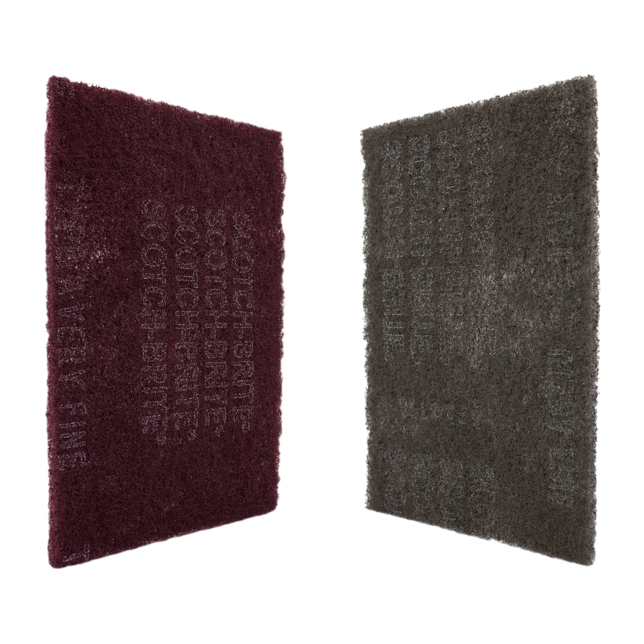 CANOPUS Scuff Pads 3 Maroon Very Fine 7447 and 3 Gray Ultra Fine 7448, 6" x 9" Abrasive Hand Sanding Pads, Surface & Paint Preparation, Scouring, Cleaning, Finishing, Automotive Autobody, Made of 3M - Image 3